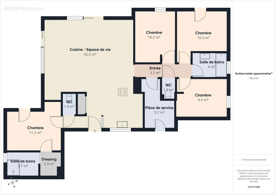 Maison contemporaine de plain-pied 2019 – 4 chambres – Garantie décennale – Saint-Sébastien-sur-Loire - photo 10