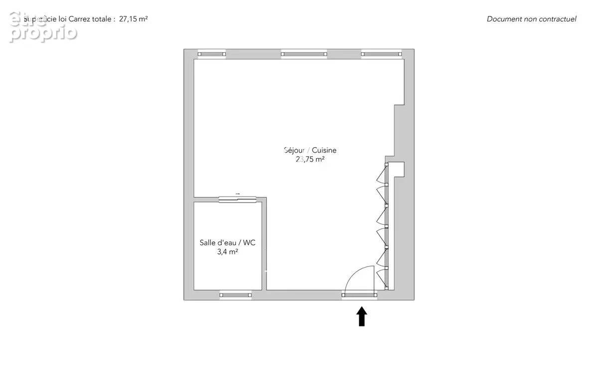 Paris 3e - RUE REAUMUR - Studio - 27,15m² - 4e étage - photo 12