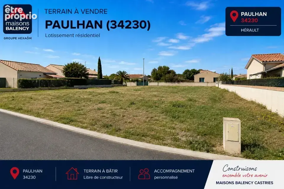 Terrain 190 m² à Paulhan  - photo 1