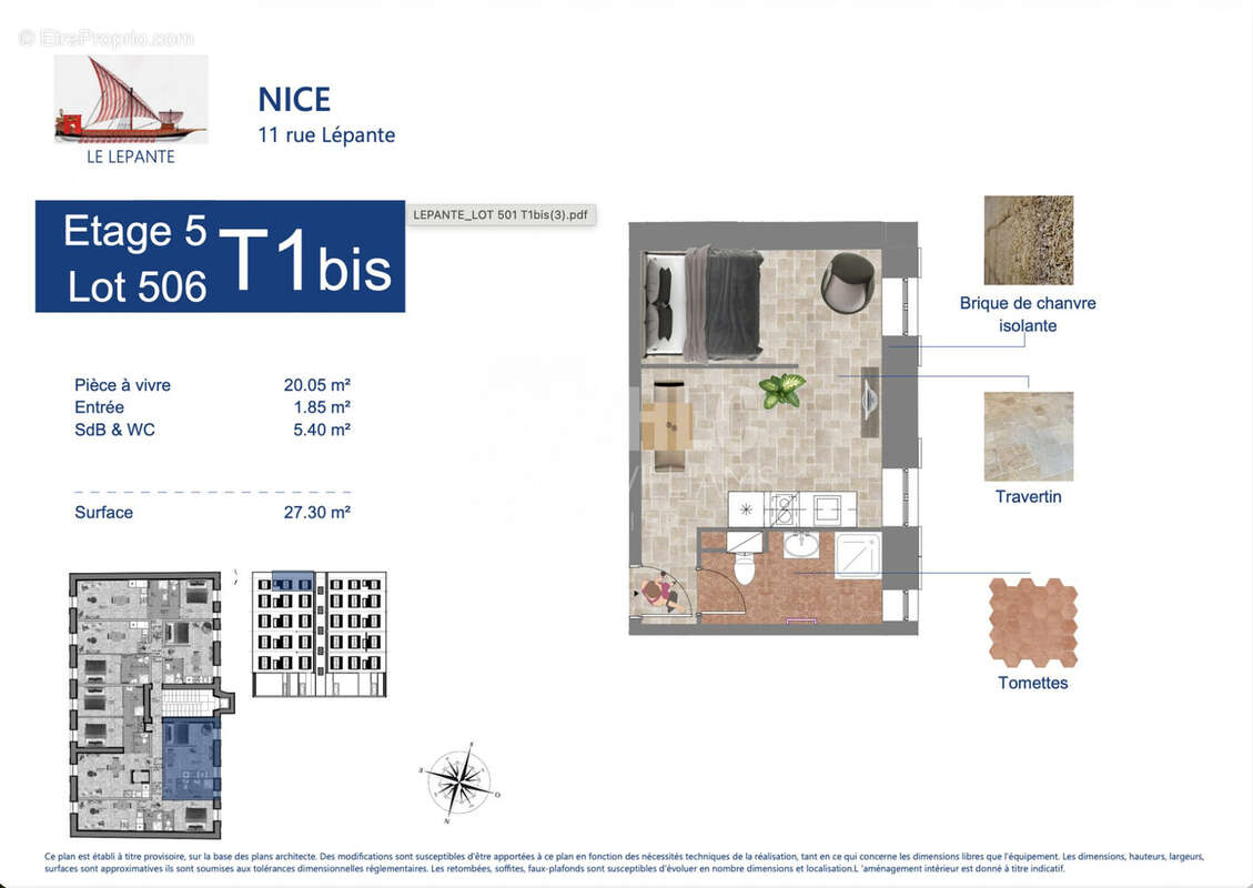 Appartement 27 m² à Nice  - photo 5