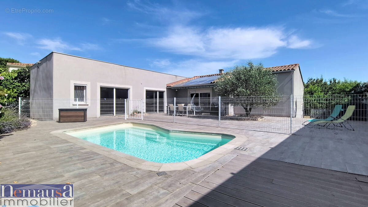 POULX, Villa contemporaine de plain-pied 156 m2, 4 chambres, Studio indépendant de 20m2, Piscine, DPE B - photo 1