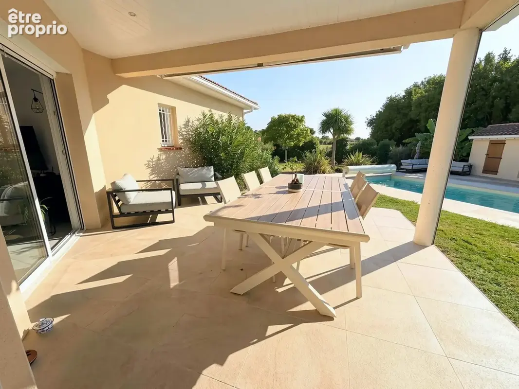 Maison T4 haut de gamme avec piscine, suite parentale et jardin paysagé   Longages - photo 2