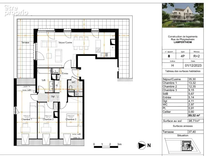 Lampertheim,  appartement en atttique 90m2 - photo 3