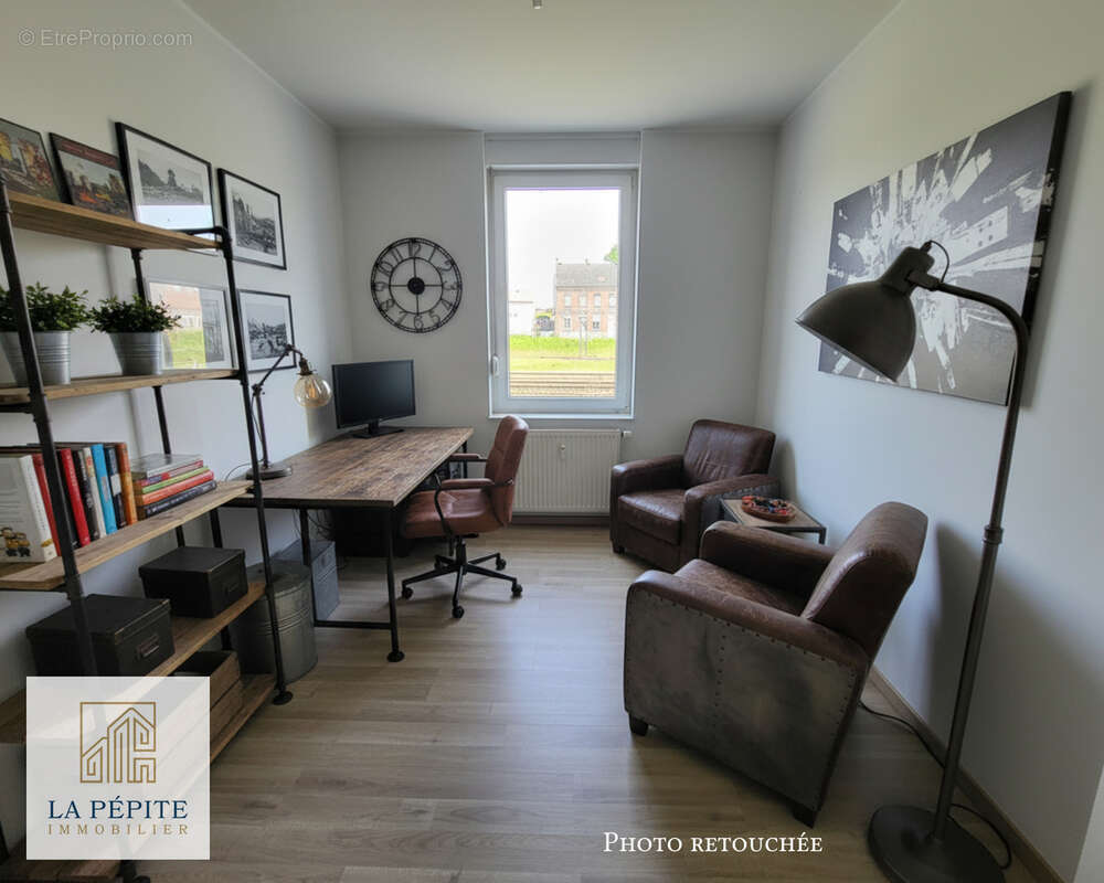 Maison de ville 114 m2 - 2 chambres - 2 bureaux - terrasse et jardin - aulnoye-aymeries - photo 14