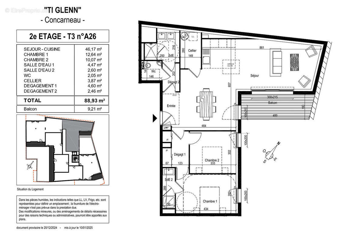 Appartement à CONCARNEAU