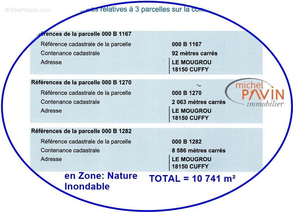 Terrain à CUFFY
