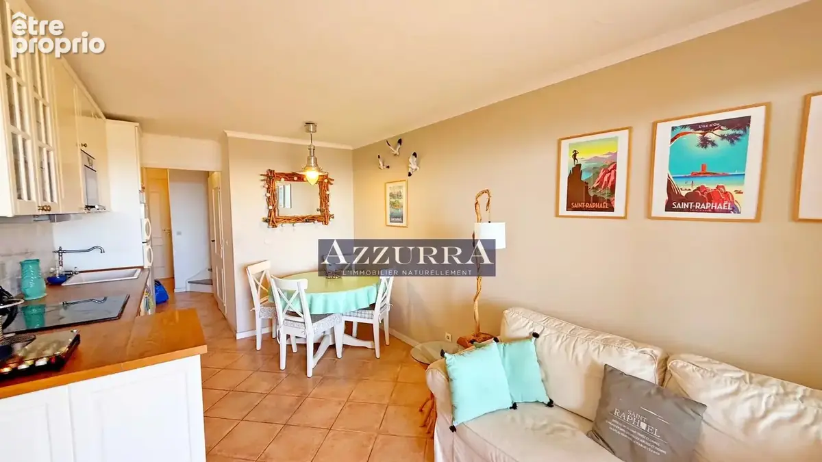 Agay cap esterel village 3 pieces duplex vue mer - parking prive - libre de suite - photo 4