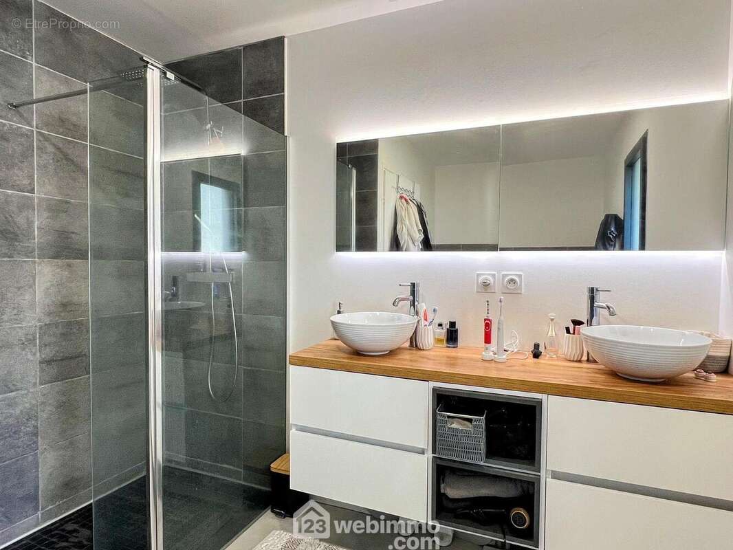 ... et sa salle de bain privative... - Maison à JUIGNE-SUR-LOIRE