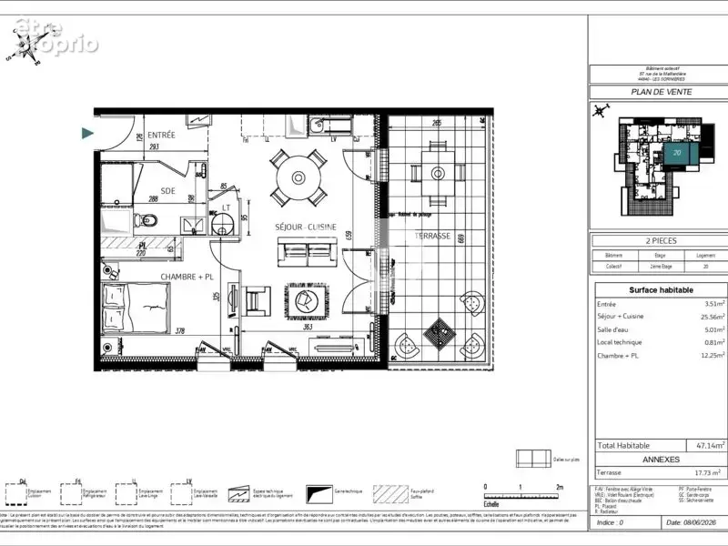 Appartement 44840 - photo 3