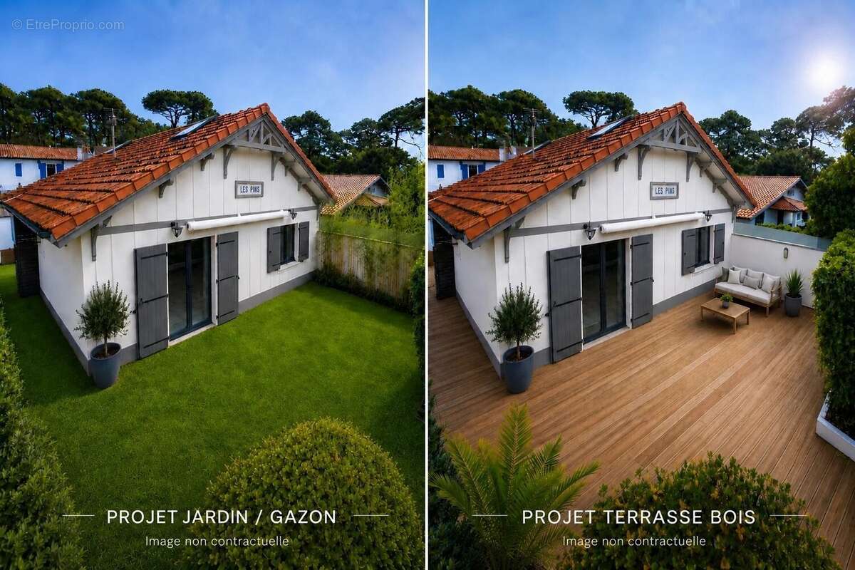 Emplacement idéal Abatilles : Maison Arcachonnaise près de la plage et des commerces. - photo 2