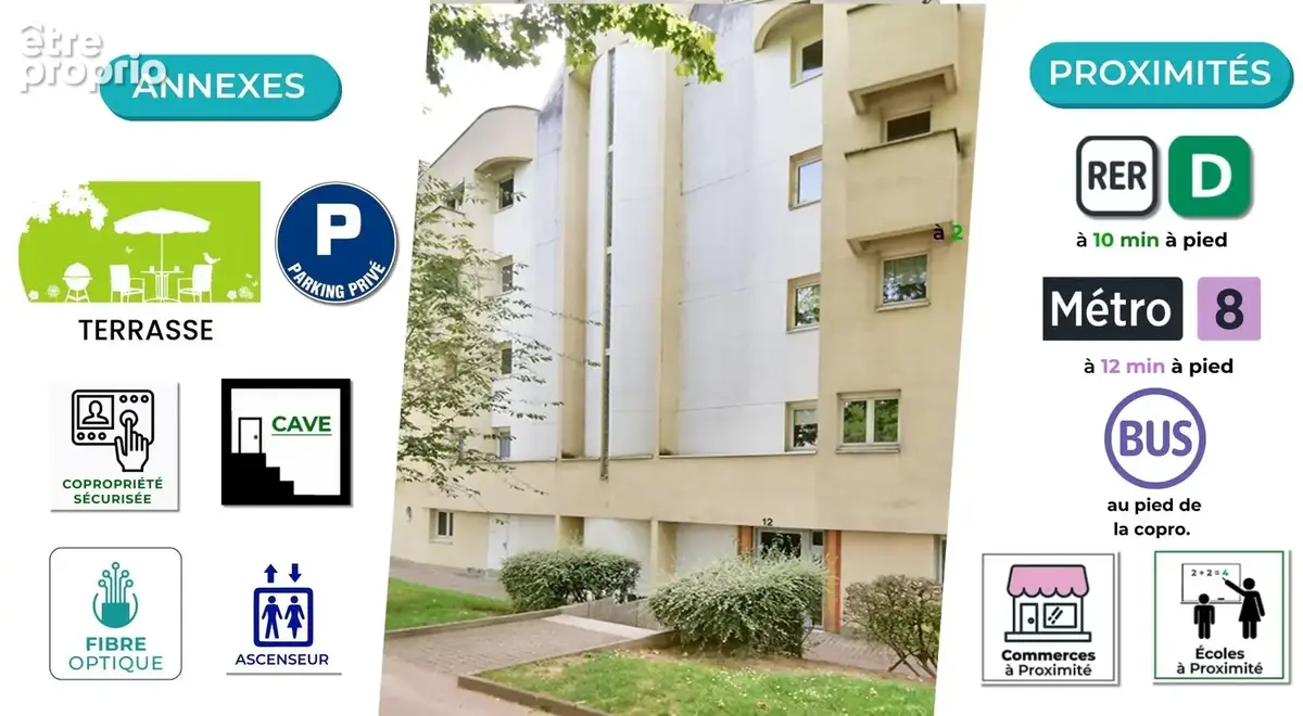 Centre ville - appartement 3p + terrasse + parking + cave - photo 10