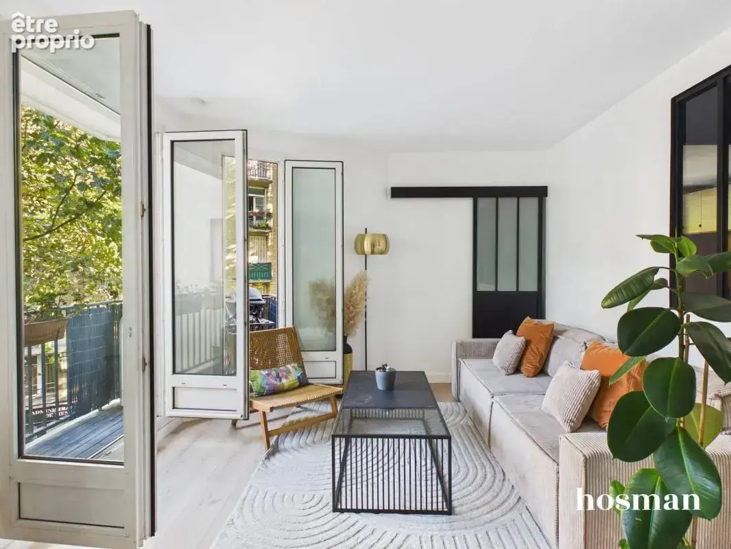 Coup de coeur - 3/4 pièces de 63m² - Entièrement rénové +balcon - rue Belgrand, 20ème arrondissement - photo 2