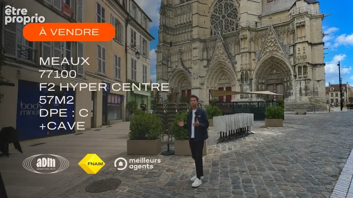 Grand 2 pièces de 57 m2 avec cave face à la Cathédrale de Meaux - photo 7