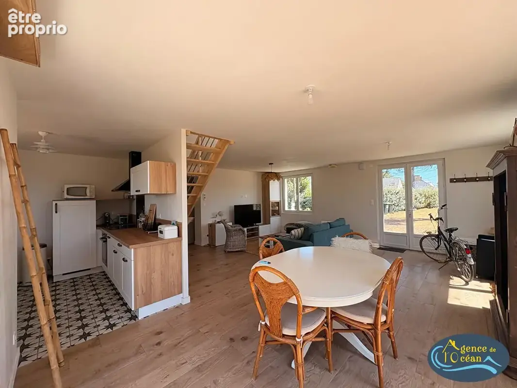 Maison avec vue mer quartier de la mine d'or penestin, 2 chambres et mezzanine, accès direct sur le sentier cotier morbihan sud  - photo 5