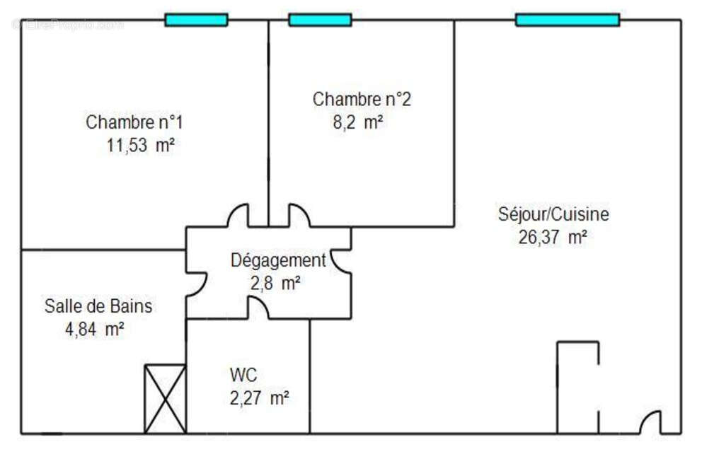 Appartement à FONTENAY-LE-FLEURY