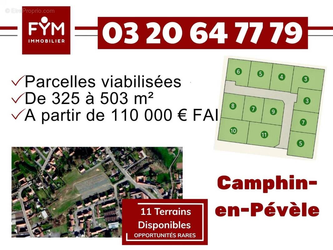 Terrain à CAMPHIN-EN-PEVELE