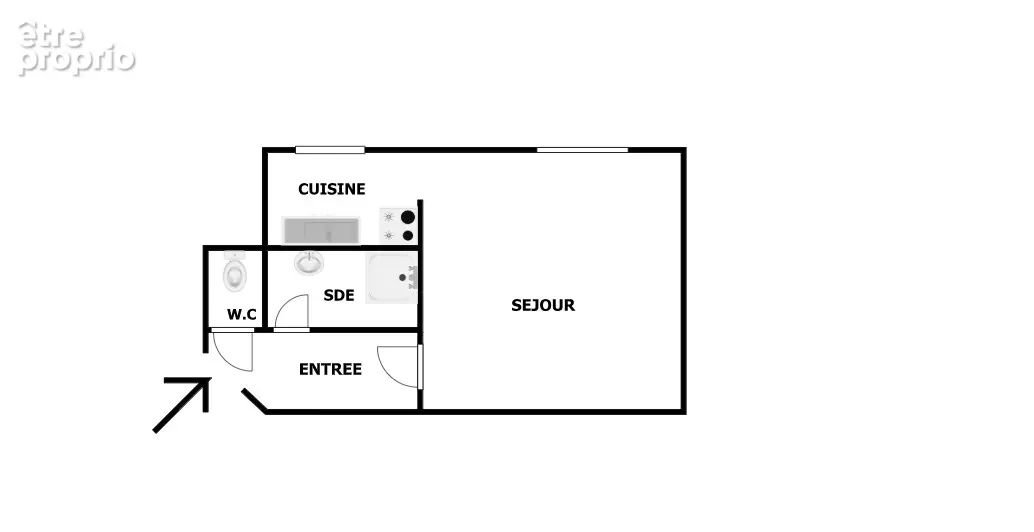 Studio Asnieres Gare - 24 m2 - 149 000  FAI - photo 4