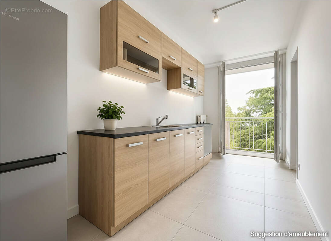 T3 de 74 m²  au dernier étage avec double balcons à Trélazé - photo 10