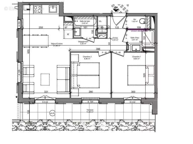 Appartement à SAINT-GERVAIS-LES-BAINS