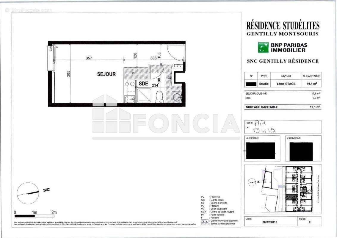 Appartement à GENTILLY
