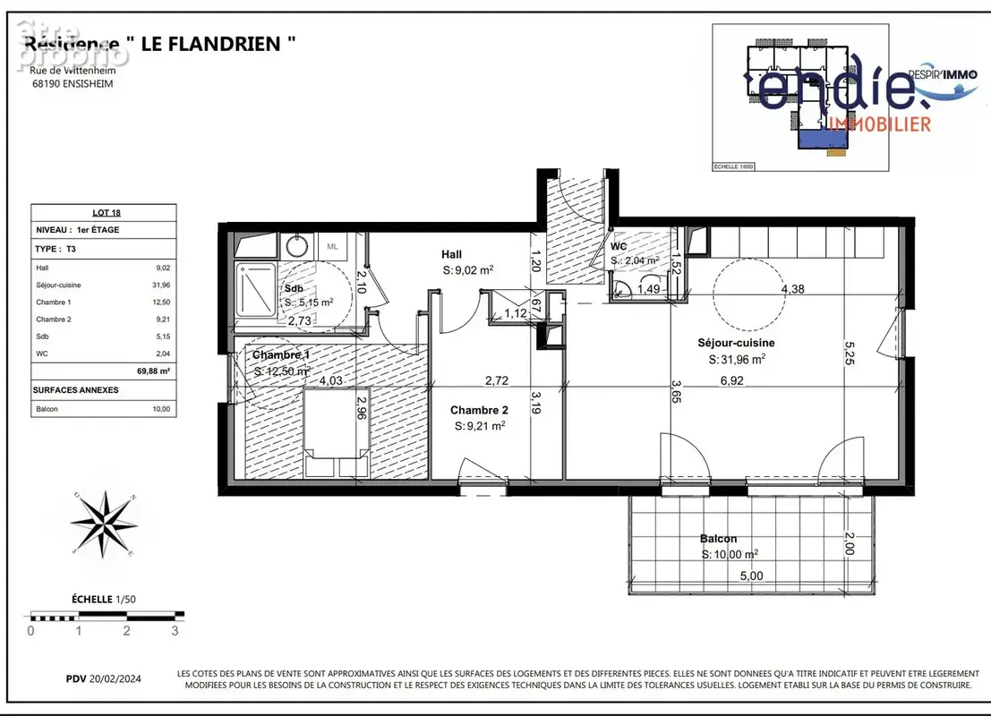 Appartement 3 pièces 70 m² à vendre à Ensisheim (68190) - photo 8