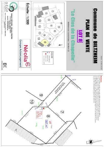 Terrain à BILTZHEIM