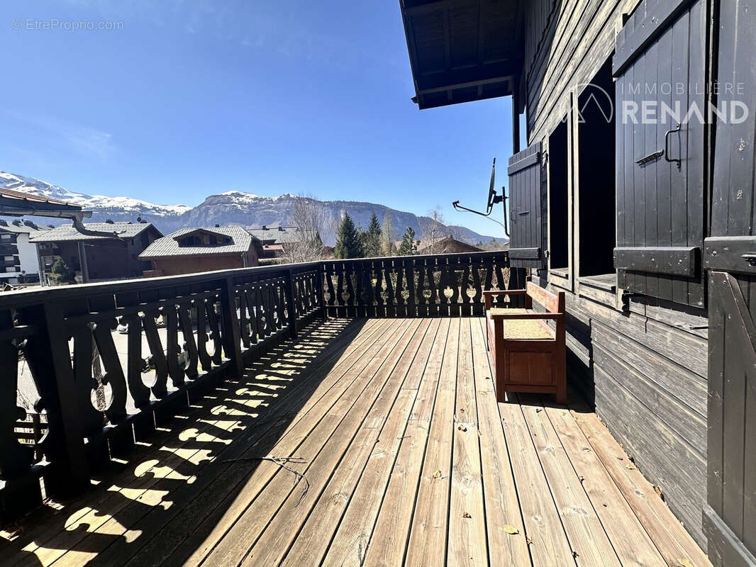 terrasse sud - Maison à CLUSES