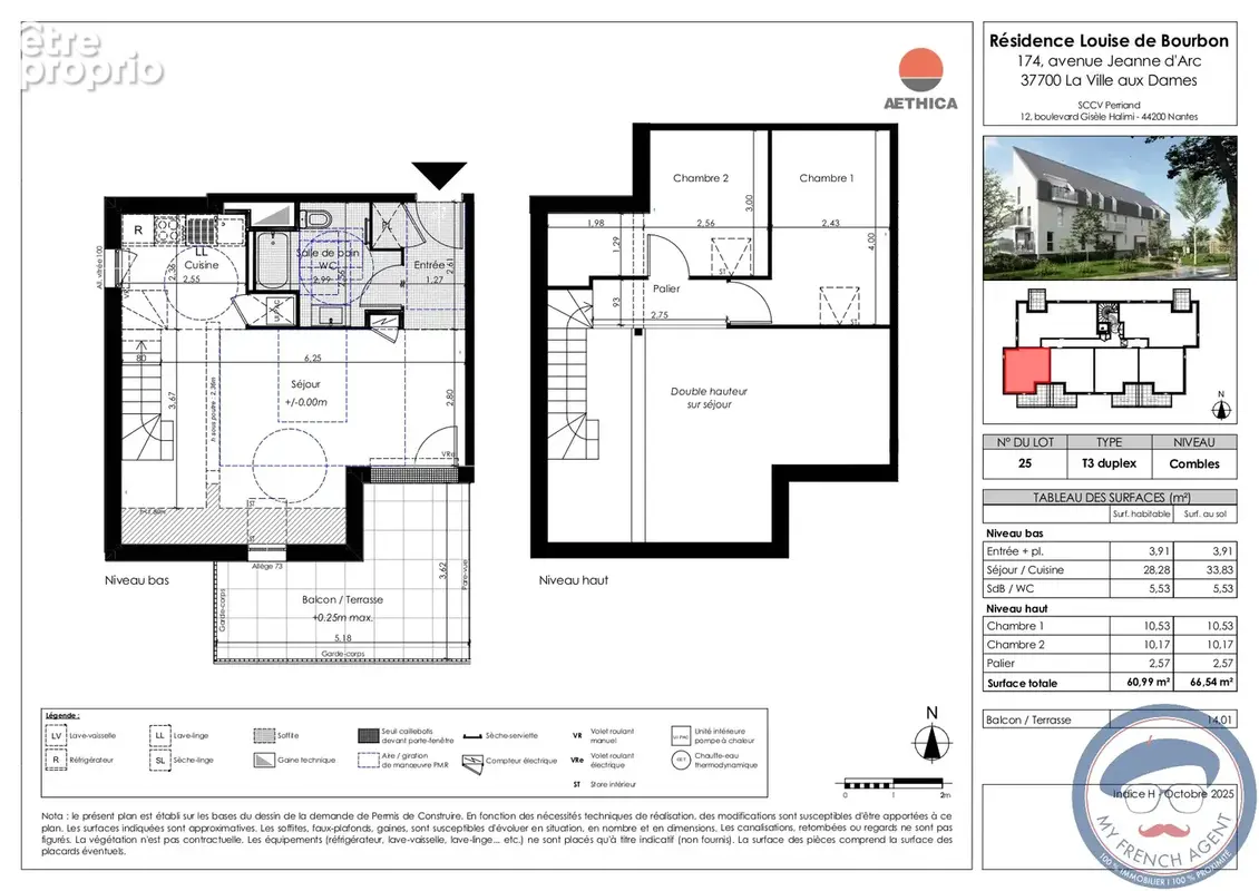 Immeuble de type duplex à acheter à La Ville-Aux-Dames - photo 1