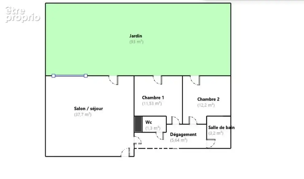 Bel appartement t3 avec terrasse et jardin de 93m2- secteur prisé - place delibes - photo 13