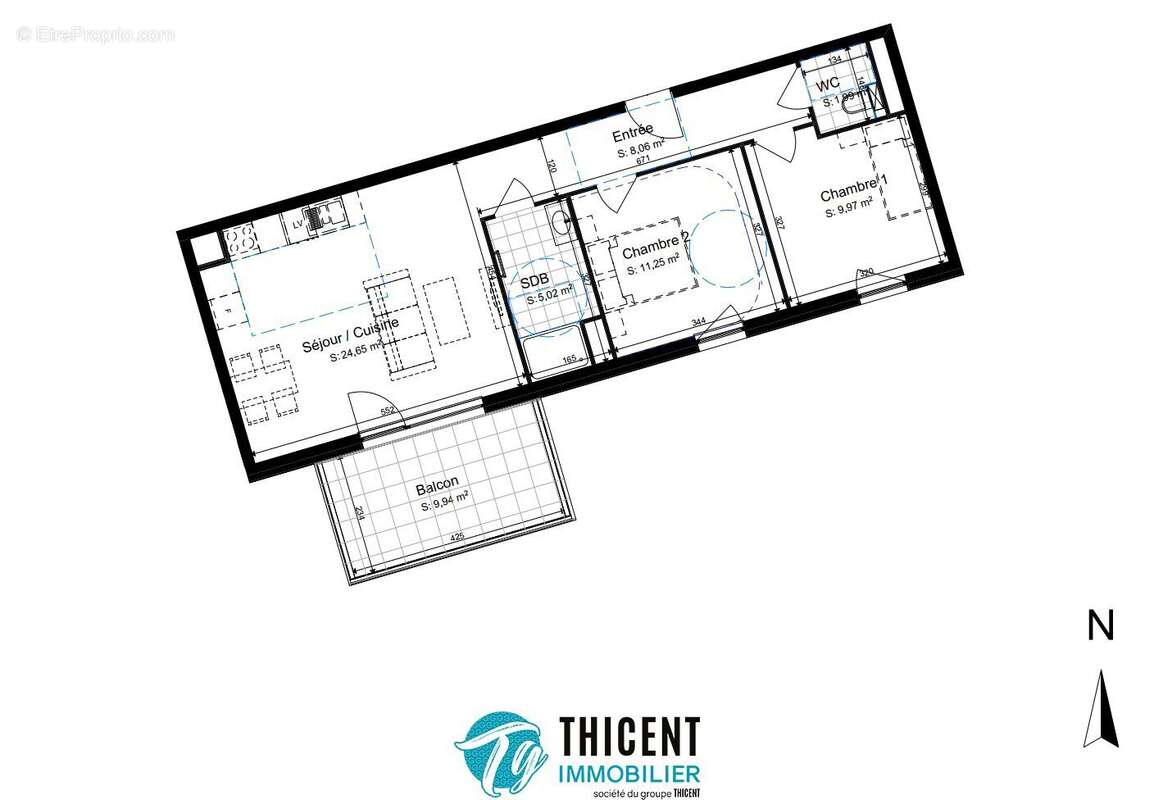 Appartement 60 m² à Strasbourg  - photo 2