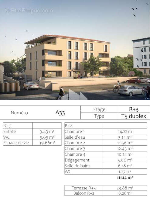 Appartement à L'ARBRESLE