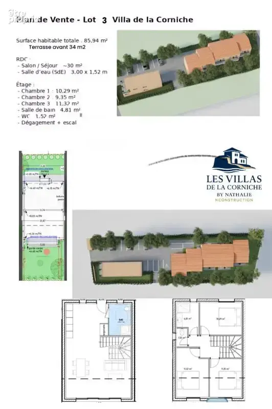 Villa de 85,94 m2 plage de Carro - photo 2