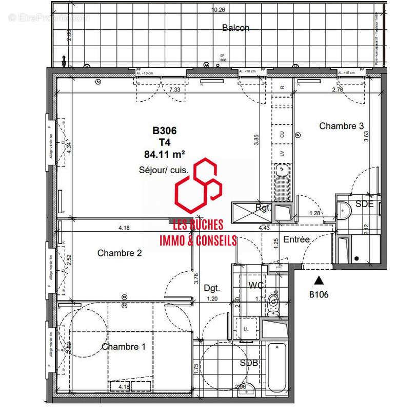 Appartement à LIEUSAINT
