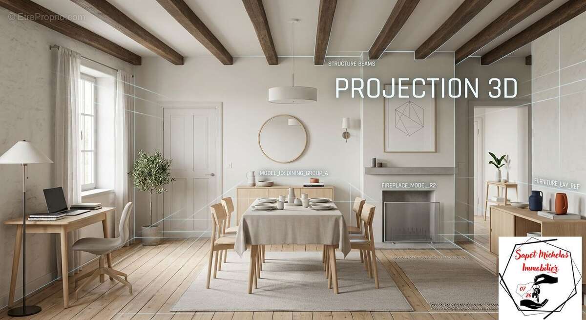 Maison 126 m² à Colombier-Le-Vieux  - photo 7