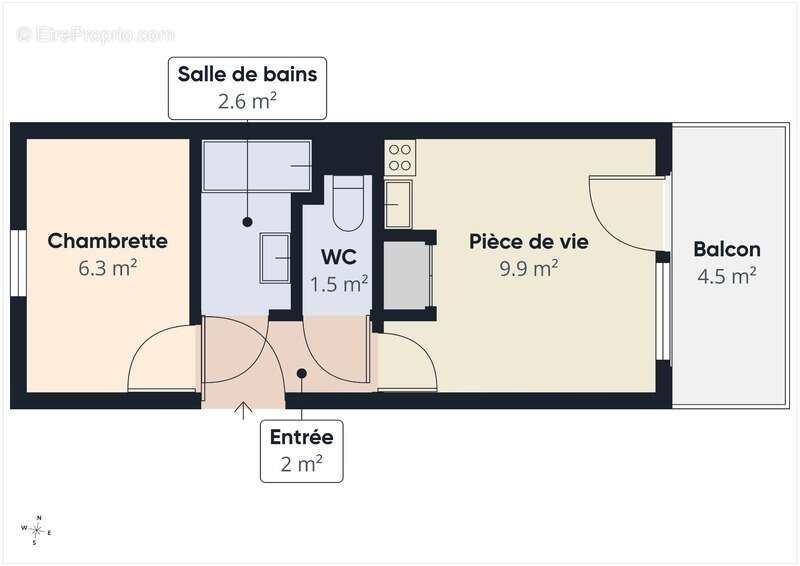 Haute Savoie (74), à vendre SAMOENS - Domaine skiable Grand Massif - Appartement T2 23 m² - photo 8
