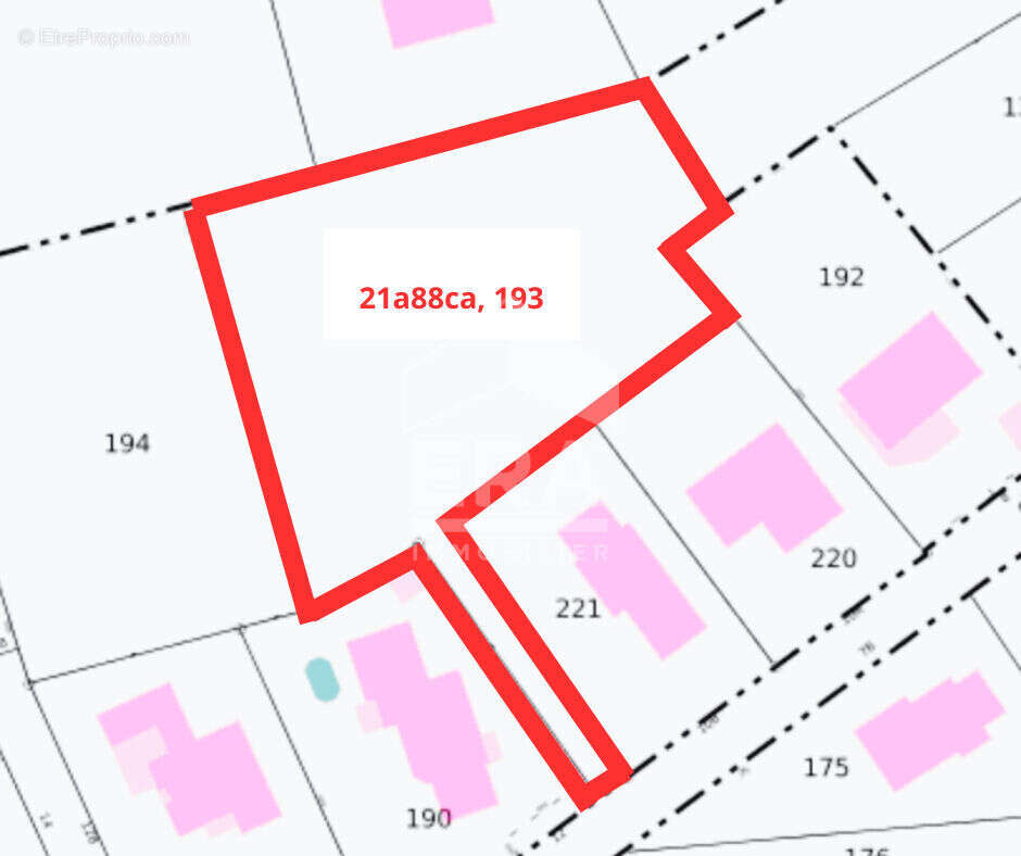 Terrain à AUXON-DESSUS