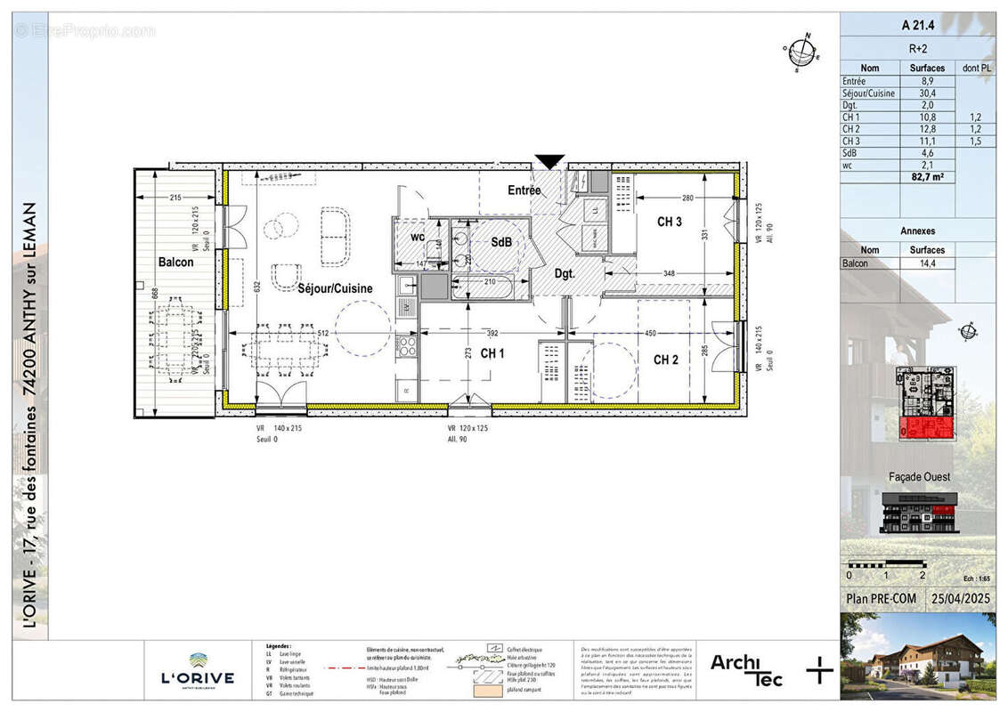 Appartement à ANTHY-SUR-LEMAN