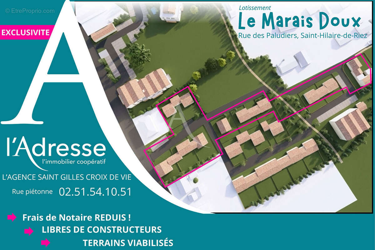 Terrain à bâtir 316m² st hilaire de riez centre - photo 2
