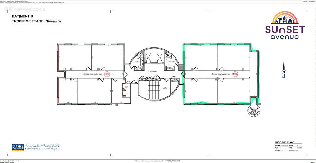 Plan Etage 4 - Commerce à NOISY-LE-GRAND