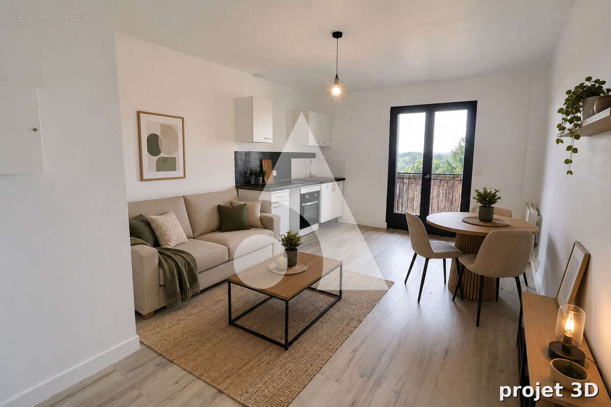 Appartement Eragny Sur Oise 2 pièce(s) 41 m2 - photo 2