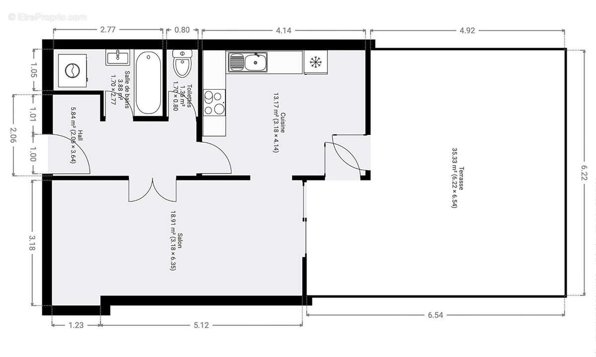 Appartement à PARIS-18E
