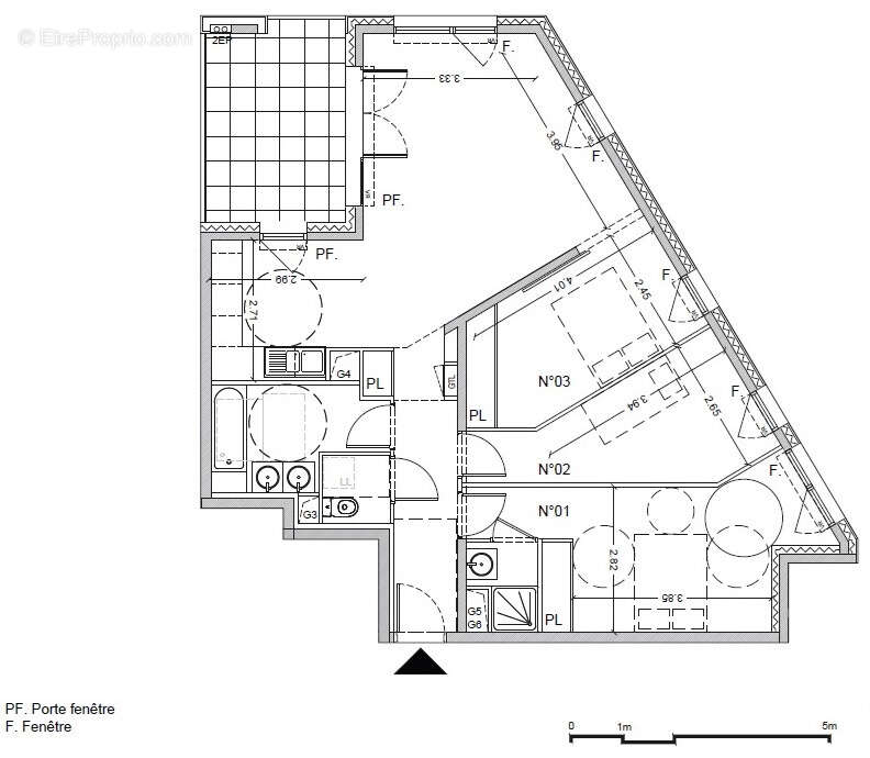 Exclusivite - p. marianne / nouvelle mairie - magnifique t4 90m2 neuf, haut standing, terrasse et garage - photo 8