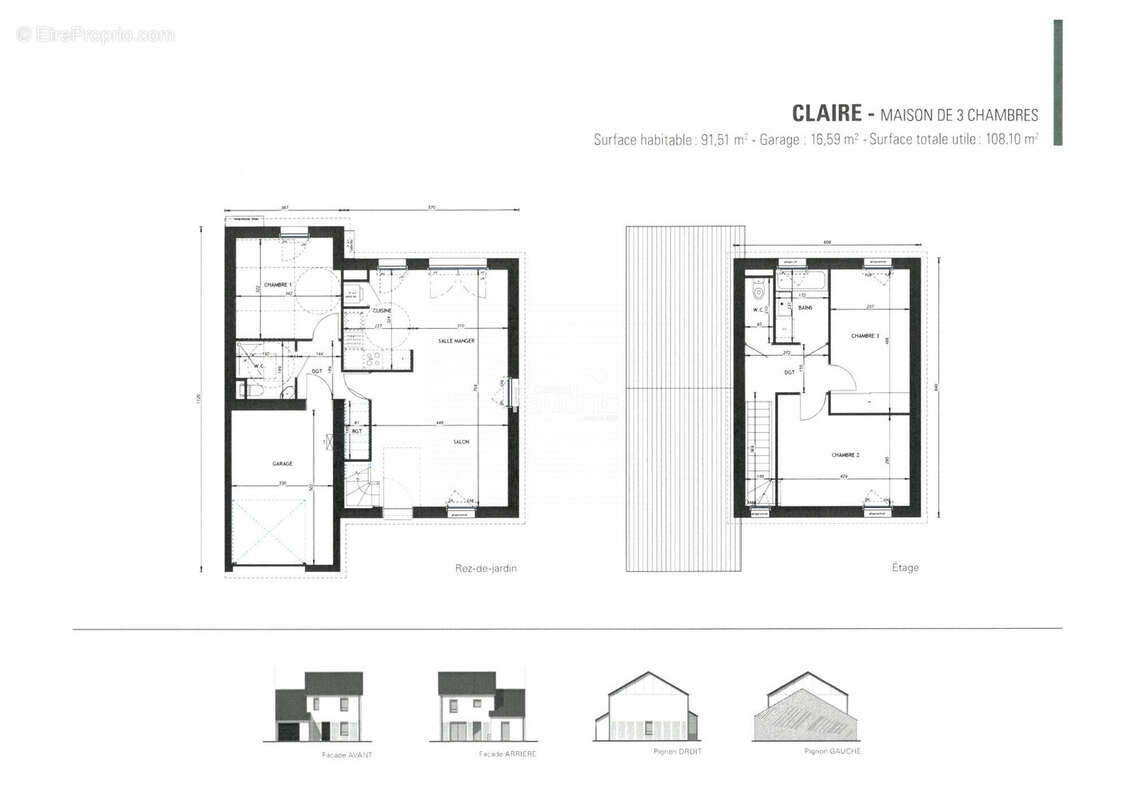 Maison 91 m² à Hauteville-Sur-Mer  - photo 2
