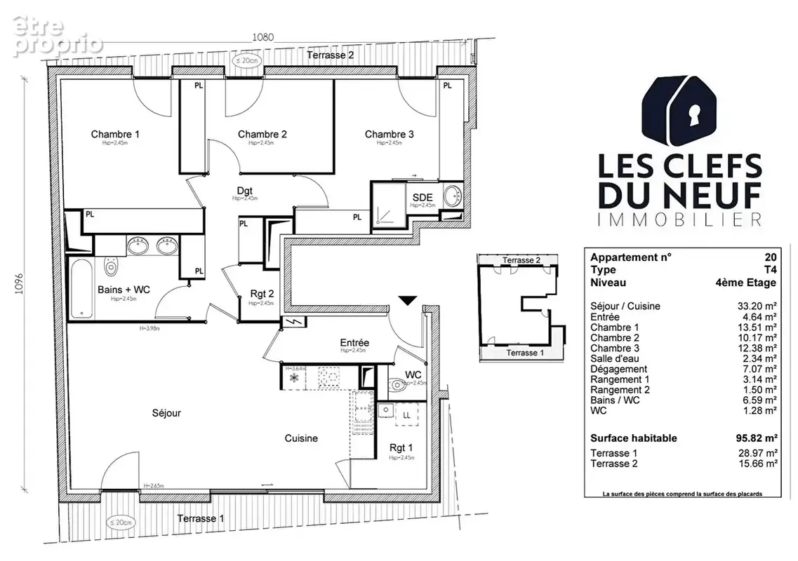 Appartement Toulouse 4 pièces de 96m² + 45m² de terrasses ! QUARTIER SAINT-MICHEL - photo 16