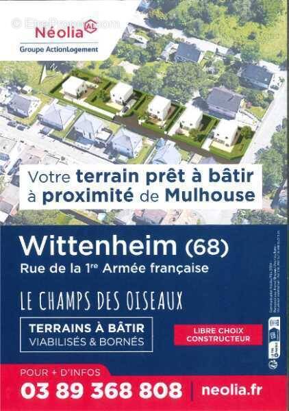 Terrain à WITTENHEIM