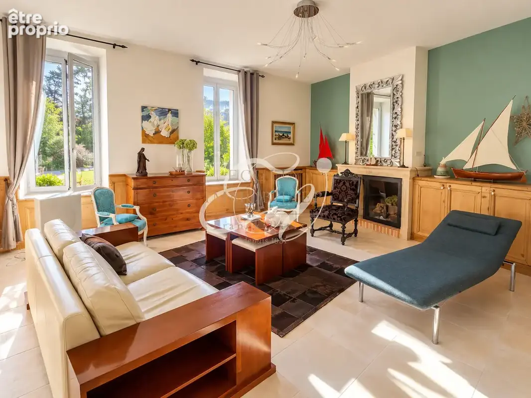 Vente 69570 dardilly - magnifique maison ancienne - 280 m2 - 10 p - 6 ch - bur -  piscine - garage - photo 5