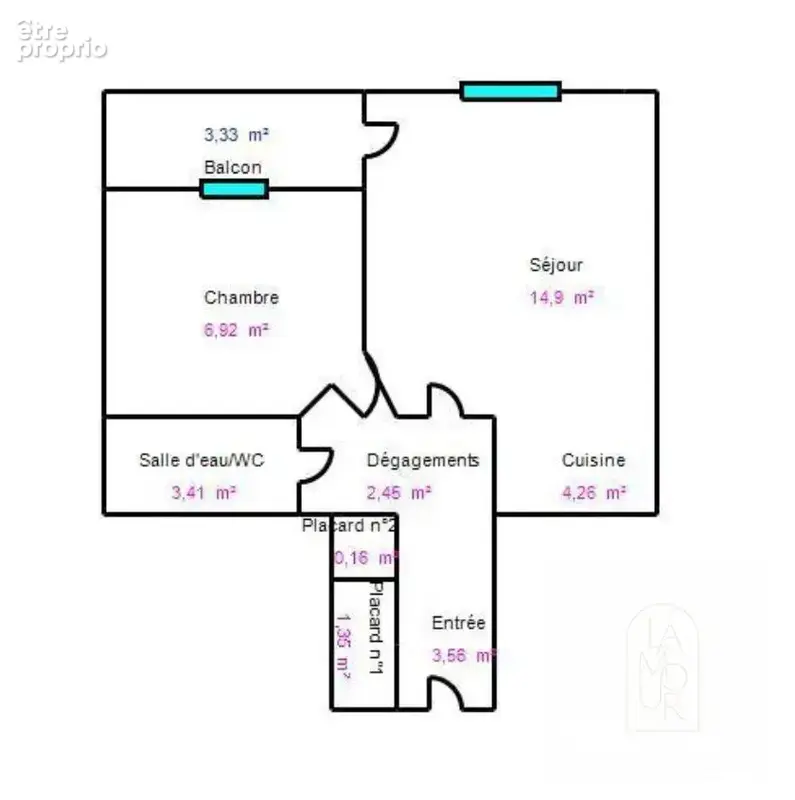 Appartement 37 m² à Dijon  - photo 9