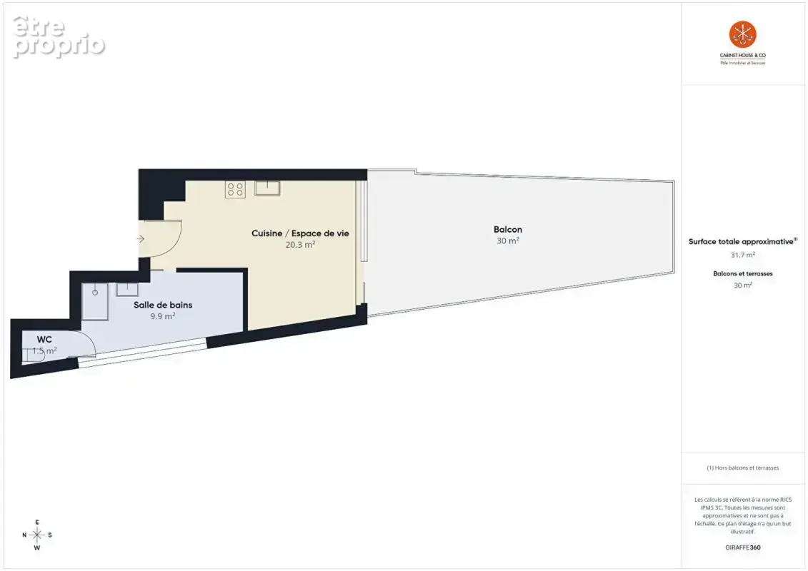 EXCLUSIVITE // Grand studio avec terrasse et parking en sous-sol - photo 8