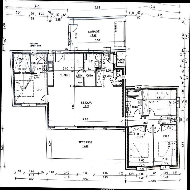 Plan intérieur - Maison à ARLES
