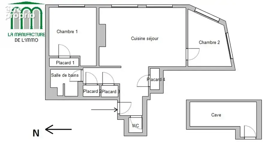 Saint etienne cité du design - appartement t2 bis de 48,18m² avec cave - photo 9